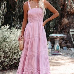 VICI dolls At Sea Cotton Blend smocked maxi dress. Brand new never worn